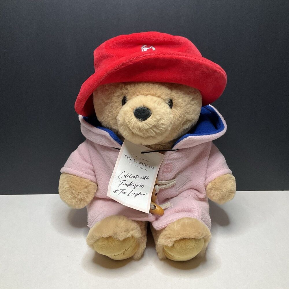 Paddington Bear At Langham Resort Plush Stuffed Animal Toy Limited Edition 14"